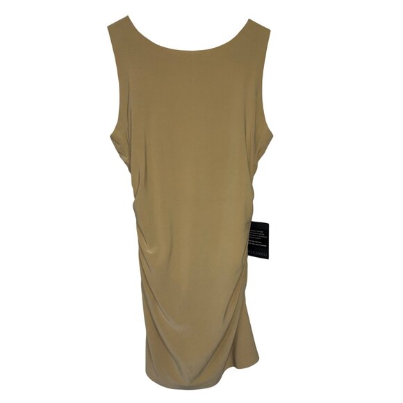 Norma Kamali Sleeveless Pickleball Mini Dress in Sand Medium New Womens - Picture 5 of 16